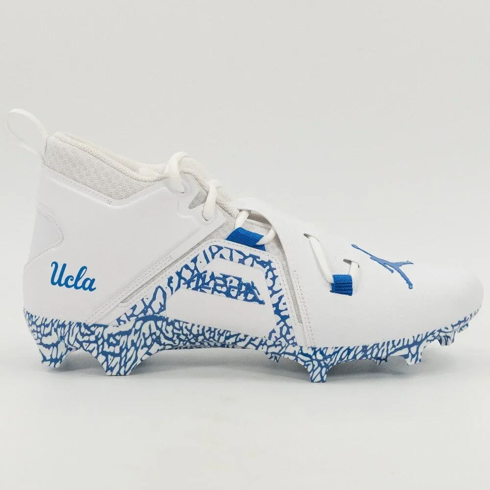 Jordan Alpha Menace Pro 3 UCLA Bruins DH3368-106 Football Cleats size 11.5